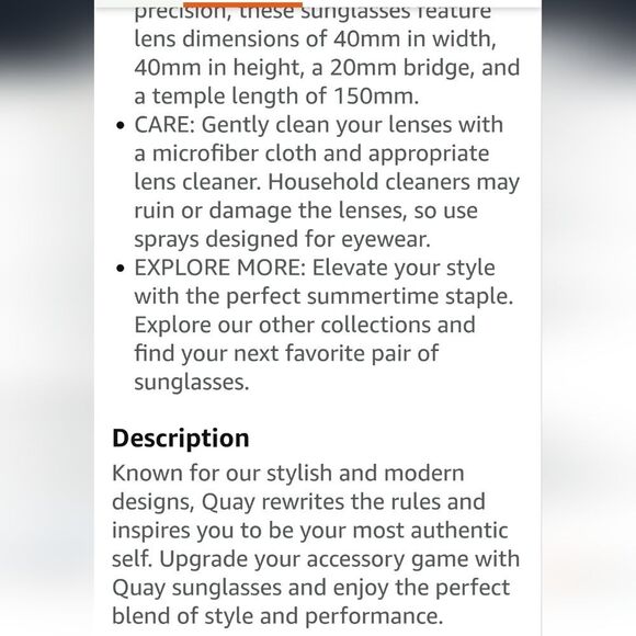 Quay Australia Bad Habit Narrow Cat-Eye Oversized Sunglasses- Oxblood - Picture 8 of 13